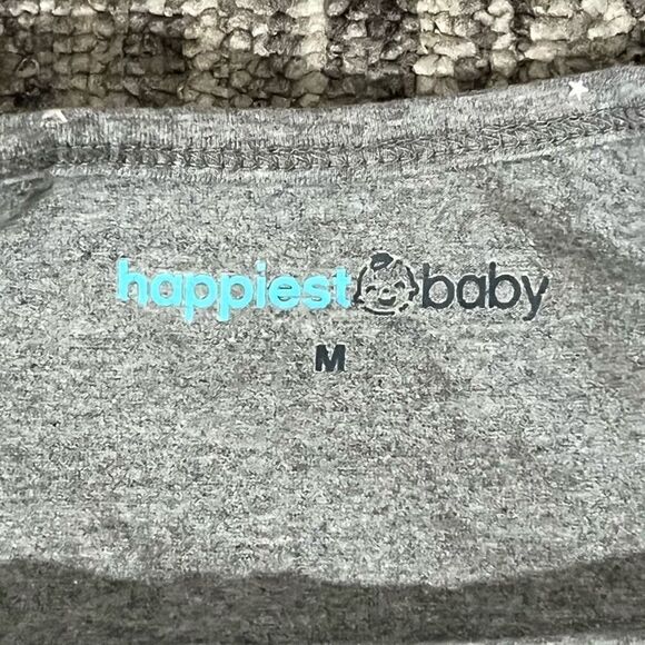 Happiest Baby Boys Girls Size 2-4 Months Organic Sleep Sack SOO Gray with Stars - Picture 3 of 6